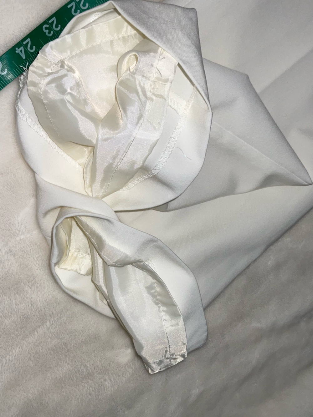 Zac & Rachel White Tailored Dress Trousers with Silver Buckle Details Size 8 - Picture 7 of 9